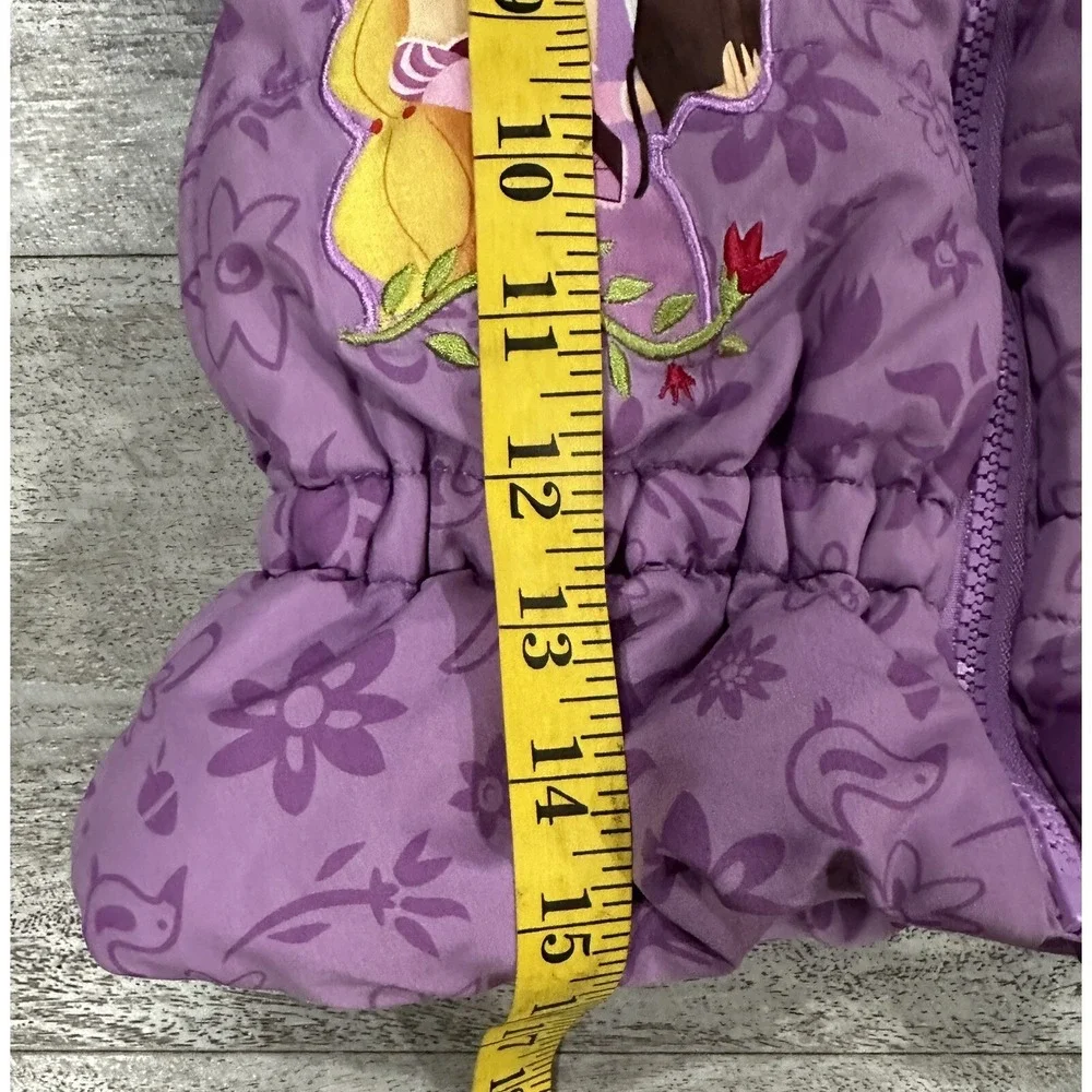 Disney Girls Kids Rapunzel Tangled Puffer Jacket Size 2 Great Condition